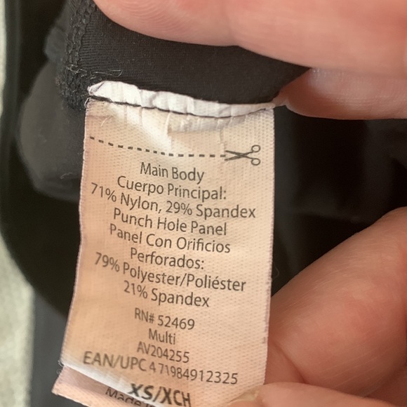 Avia XS 0-2 Waffle Cutout Athletic Leggings EUC - Picture 5 of 6